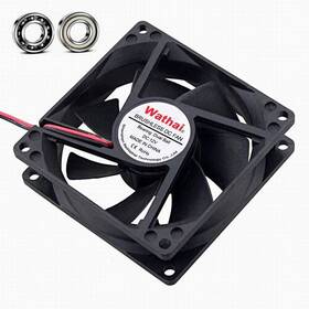 Wathai 702334356357 80mm X 25mm Dc Brushless Case Cooling Fan 12v 0.35a Ball Bearing 4500rpm High