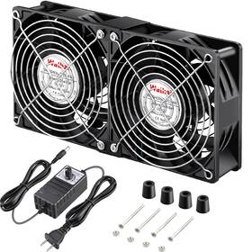 Wathai 705353397561 120mm X 240mm 38mm Computer Fan With Ac Plug For Cpu Mining Rig Cooling