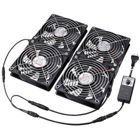 Wathai 726084056008 4x120mm Gpu Mining Server Rack Fans 100v-240v Speed Control Cooling Diy
