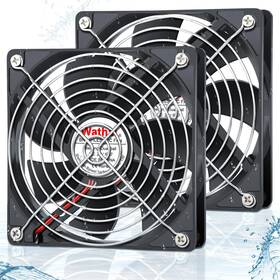 Bwd1225-24v-ip67 Wathai 2 Pack 24v 120mm Waterproof Cooling Fan Dual Ball Bearing For Pc And Plasma Strong