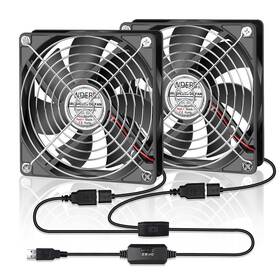 1-12025-router Wderair 120mm Computer Case 5v Usb Powered Fan Small Silent Flat Cooler
