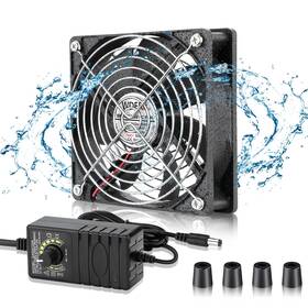 12025bdc-ip67 Wderair 120mm Waterproof Cooling Fan Ip67 110v-240v Speed Control For Ventilation Strong