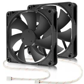 14025s12v4p Wderair 140mm 12v Pwm Computer Case Cooling Fan 2 Pack High Performance 4pin