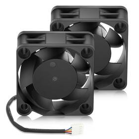 4020b12v4p Wderair 40mm X 20mm 12v Brushless Pwm Cooling Fan 2 Pack For Cpu 3d Printer Heavy