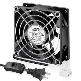 Wderair 445011743790 Ec 80mm X 25mm Small 3 Inch Muffin Axial Cooling Fan 110v 120v 220v 240v Dual Ba
