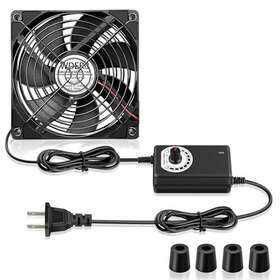 Wderair 702334355480 Ac 120mm Powerful Computer Fan With Plug 110v - 240v To Dc 12v