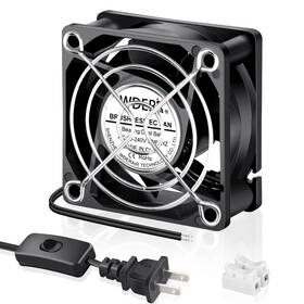 Wderair 744110285291 Ec 60mm X 25mm Mini Muffin Fan Axial Ac 110v 120v 220v 240v Dual Ball
