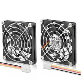 Wd8010da Wderair 12v 80mm Brushless Cooling Fan For Diy Led Cpu Replacement Ultra Slim 2500rpm