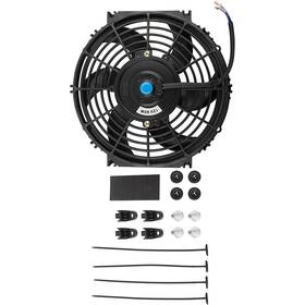 Wde00400059-1 Wedoauto 10 Inch Slim Fan Pull Electric Radiator Cooling 12v 80w High Black