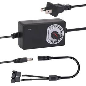 Wgmhefun 736964804094 Multi-functional 12v Pc Fan Speed Controllerfan Power Supply100-240v Ac To 3-