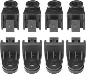 Mysto-tto-1023 Worldcross 8pcs Universal Electric Radiator Fan Mounting Kit L-shape Bracket Feet Moun