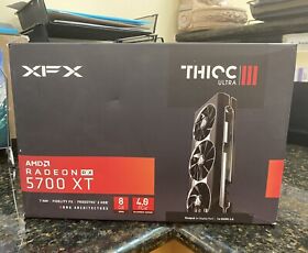 Rx-57xt8tbd8 Xfx Rx 5700 Xt Thicc Iii Ultra 8gb Gddr6 Graphics Card Open Box. Never Used