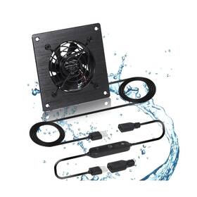 1005-usb14025 Xiaoqijia Usb 80mm Cabinet Fan 5v Quiet Cooling Dc 12v Ipx5 Waterproof System 4