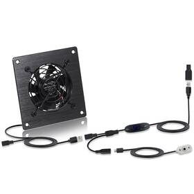 1040-wkjg8025 Xiaoqijia 80mm Temperature-controlled Usb/dc Silent Cooling Fan - 5v/12v Dual Voltage 4