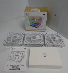 Xigmatek 883371020859 Alpha Starlink Ultra Arctic Argb Fans 3 Used