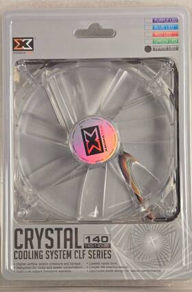 Clf-f1454 Xigmatek Clff1454 Crystal 140mm White Led Case Fan - 1000 Rpm 63.5 Cfm B1
