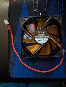 Xlf-f1253 Xigmatek Orange 120mm 4 White Led 3-pin Case Fan