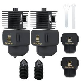 Xirbbo 0.2 0.6mm 2 Pcs A1/a1mini Hotend 0.2mm High Temp&fast Speed Hardened Steel Nozzle