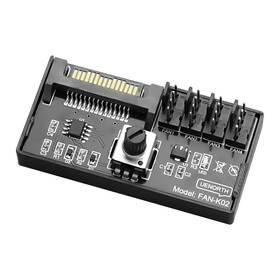 Ckoon12 Xmsjsiy Cooling Fan Speed Knob Controller 12v 4 Pin Pwm Pc Chassis Adapter Hub Po
