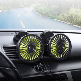 F404d Xximuim F404/f404d Car Cooling Fan 360 Adjustable Dual Head Air Brushless Motor L