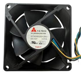 Nyw08025012bu Y.s.tech Brushless Dc12v Fan 80 X 25 0.61a