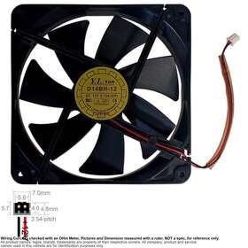 D14bh-12 Yate Loon Y.l. Fan Muffin Cooling Dc 12v Dc12v 140mm 140x140x38mm Y.l