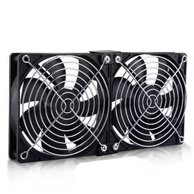Yichuhaoxi 445051411420 Big Airflow 2 X 120 Mm 240 Computer Fan With Ac Plug Cabinet 110-volt