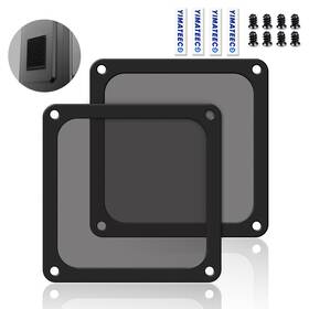 Yimateeco-pc2bk001 Yimateeco Dust Filter Pc 120mm For Computer Cooler/psu/routers 2pcs - Nylon Black