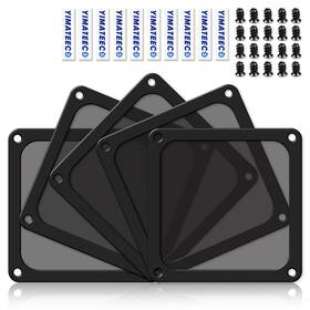 Yimateeco-pc5bk001 Yimateeco Dust Filter Pc 120mm For Computer Cooler/psu/routers 5pcs - Nylon Black