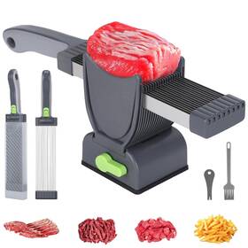 Ms011 Yjppdd Fresh Meat Slicer Thickness Adjustable 2 Or 4 Mm 17 In 1 Stainles... Fast Ship