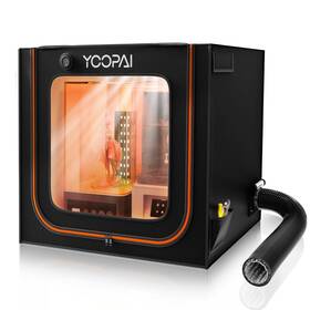 Yoopai 850070936415 Large Resin 3d Printer Enclosure With Ventilation Kit Led Light V