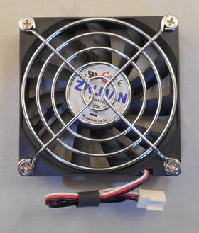 Zf8015asm Zalman 80mm 3-pin 12v/0.14a Quiet Pc Case Fan With Chrome Guard