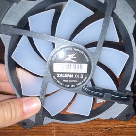 Zm-f120-7p1225bsl Zalman Hydraulic 120mm Case Fan Black/white 3-pin