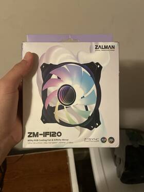Zm-ifi120 Zalman 120mm Rgb Case Fan With Infinity Mirror Multicolor
