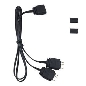 1-to-2 Zczqc 729388734030 Argb Splitter Cable 33.5cm 5v 3 Pin Extension For Cpu Cooler Fans
