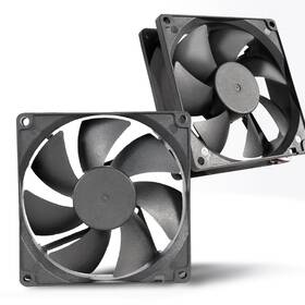 Cf120252p Zenifan 2 Pack 12v Dc Cooling Fan 120mm X 25mm 2pin Brushless 120x120x25mm Black