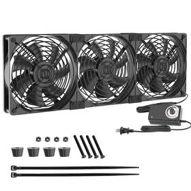 36025fansc Zirsso Airflow 3 X 120mm Computer Fan Ac 110v 120v With Speed Controller
