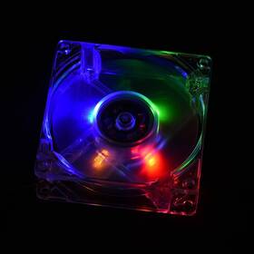 Zopsc9ucy0ipno7-02 Zopsc 80mm Pc Case Fan 4pin Mute Cooling With Led Colorful