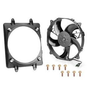 2410413 Zozoye Radiator Cooling Fan Assy With Shroud For Polaris Rzr 570 800 2008-2022
