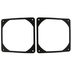Zyamy 729388453115 2pcs 120mm Black Antivibration Rubber Fan Gasket 120 X Mm 12cm Shock Absorpt