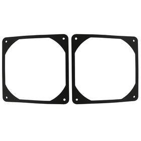 Arfgsacc-120-2 Zyamy 2pcs 120mm Black Antivibration Rubber Fan Gasket 120 X Mm 12cm Shock A