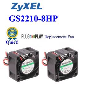 Gs2210-8hp Zyxel 2x Quiet Replacement Fans For Low Noise Best Homenetwork
