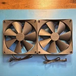 (2) Nzxt RF-P14FF-B1 Fluid Dynamic Bearing 140MM Case Fans Black Plastic 12V. Fixed Price $19.99.