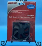 Compusa 80MM Ball Bearing Case Cooling Fan - Sku 280287 P5 New. Fixed Price $9.95.