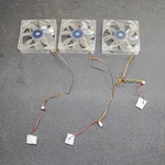 Lot Of 3 Kingwin CFBL-012LB Blue Led 120MM Silent Desktop Computer Case Fans. Fixed Price $14.15.