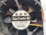 San Cooler Cpu Fan 9A0812H401 80X80X25MM DC12V .13A Pin. Fixed Price $19.99.