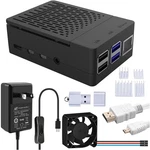 Geeekpi Case With Pwm Fan For Raspberry 4, 18W 5V 3.6A Usb-c Power Supply. Fixed Price $59.67.