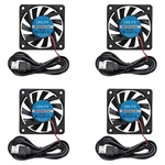 60MM Fan 4PACK 5VOLT 0.18A Usb 60X60X10MM 6010 Brushless Dc Computer Cpu Heat Si. Fixed Price $13.28.