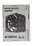 Ihtp Uni Fan 120MM Argb Pwm M120PRO Forward Case Daisy-chain 3-PACK. Fixed Price $19.99.