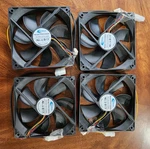 Lot Of 4 X 120MM Fan Airwave 1500 Rpm Dc 12V 0.25A 25.6 Db(a). Fixed Price $20.29.